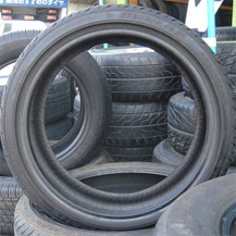 Do not load tires into rented dumpster bins